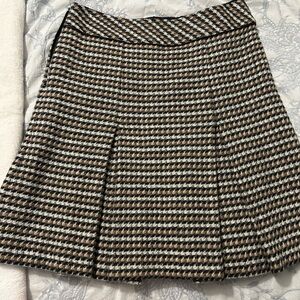 Talbots Black and Brown A-Line Skirt